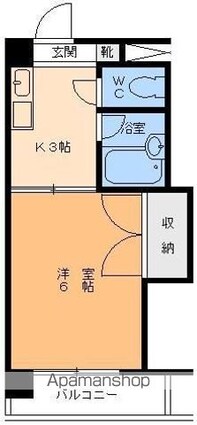 ドリームハイツ[1K/20.79m2]の間取図