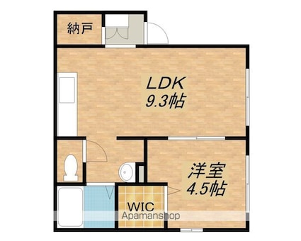 キタハイツ[1LDK/40.3m2]の間取図