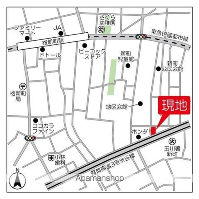 ＬａＳａｎｔｅ桜新町[1K/25.75m2]の共用部