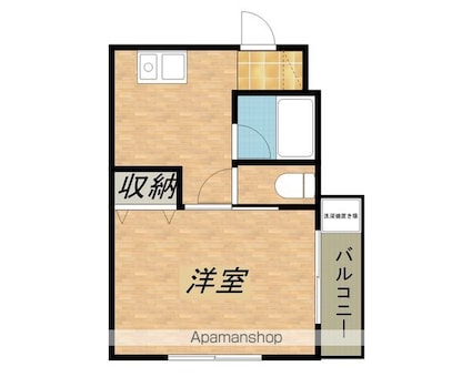 ａｘメゾン[1DK/25.74m2]の間取図