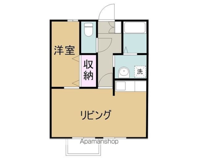 ピアニッシモ[1LDK/35m2]の間取図