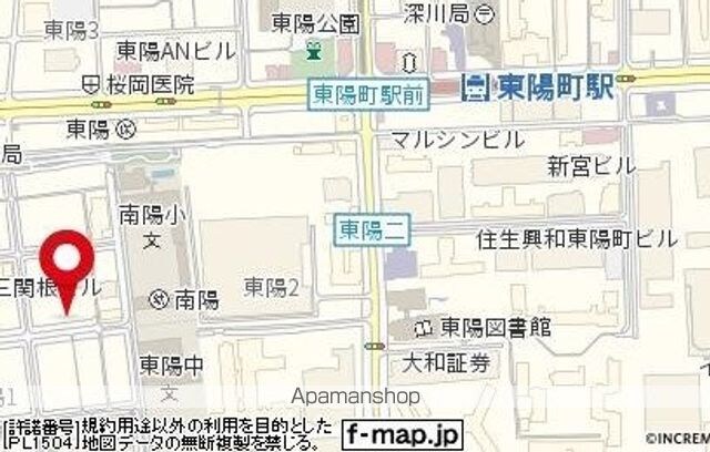 東京都江東区東陽１丁目[1K/21.22m2]の周辺9