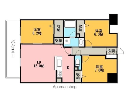 フィール野田公園[3LDK/75.64m2]の間取図