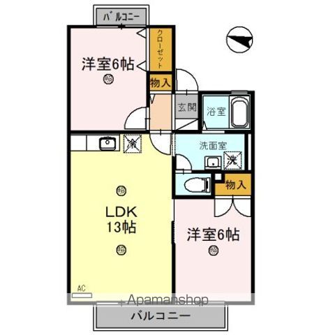 プリシェールの間取り写真