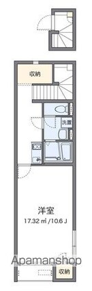 レオネクストプランタンソレイユ[1K/35.87m2]の間取図