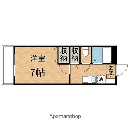 スペランザ[1K/23.85m2]の間取図