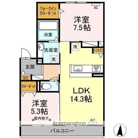 ロアールANDO.Eの間取り写真