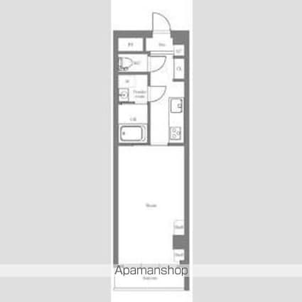 ペガサスマンション恵比寿[1K/28.02m2]の間取図