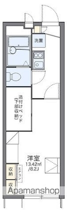 レオパレスステラート大洲[1K/22.35m2]の間取図