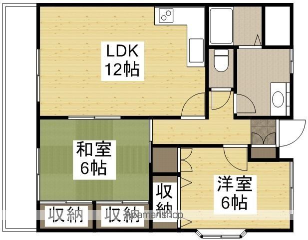 翔阿園マンションの間取り写真