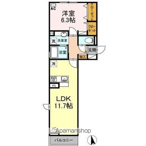 CASTLE上野の間取り写真