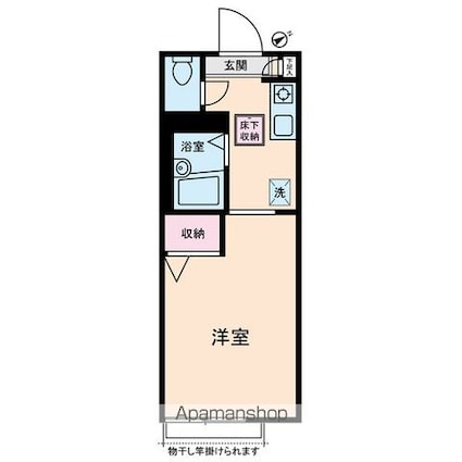 東京都練馬区富士見台３丁目[1R/20.79m2]の間取図