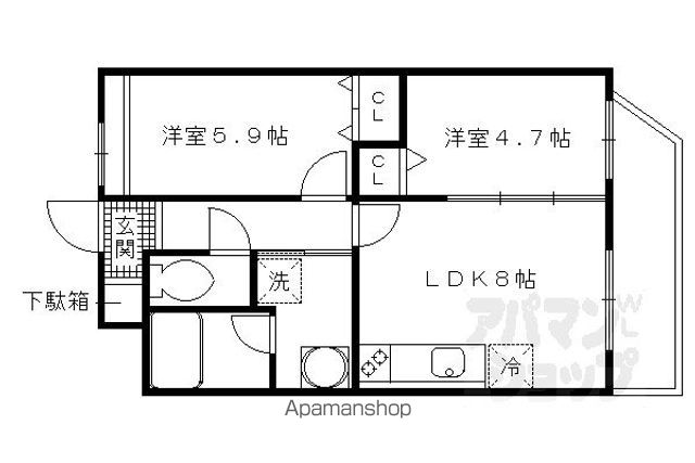 PLACIDE七瀬川の間取り写真