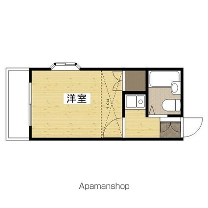 アヴェニュー佐方[1K/16.2m2]の間取図