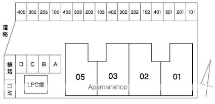 鳴瀬マンション[3DK/59.47m2]の配置図