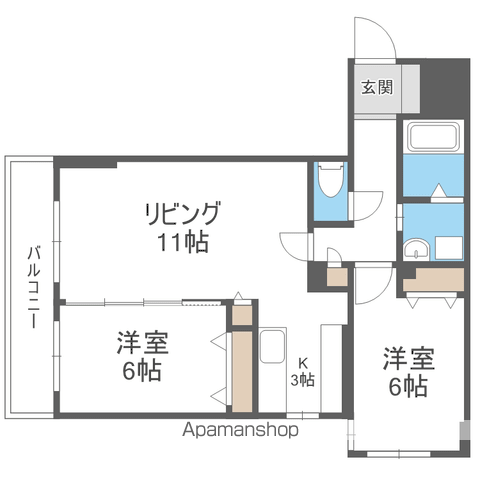 ラディア山鼻の間取り写真