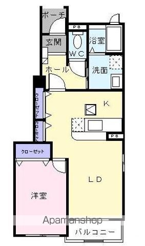 プラシード参番館の間取り写真