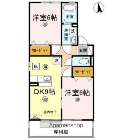 アクシス南島田 A棟の間取り写真