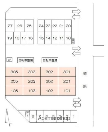 フォブール松の内[2LDK/53.02m2]の配置図