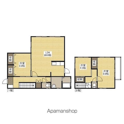 曽川貸家[3LDK/94.81m2]の間取図
