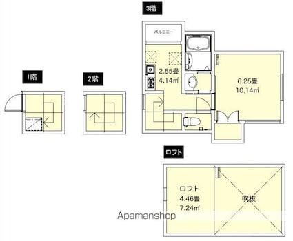ＦＡＩＲ町屋２[1K/32.5m2]の間取図