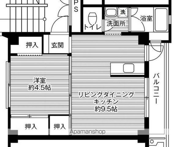 ビレッジハウス稲荷2号棟の間取り写真
