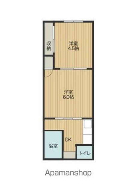 和歌山県和歌山市築港５丁目[2K/33m2]の間取図