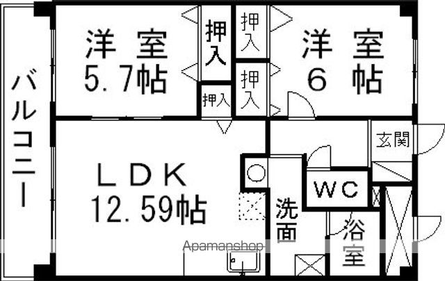 KーCITY葦高の間取り写真