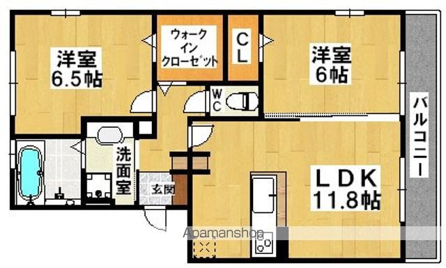 ガトーナふくだIIの間取り写真