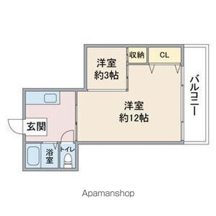 親和ビル[2K/40m2]の間取図