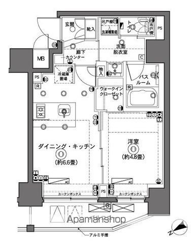 ＺＯＯＭ横浜 304 ｜ 神奈川県横浜市西区楠町14-19（賃貸マンション1DK・3階・33.06㎡） その2