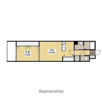 Ａｌｂａ　Ｒｏｓｅ[1LDK/40.09m2]の間取図