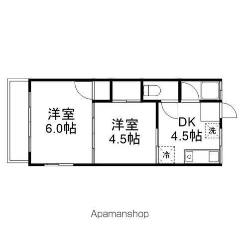 土田コーポの間取り写真