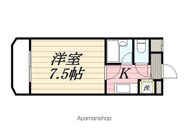 ラ・パルフェ・ド・フィネス[1R/22.5m2]の間取図