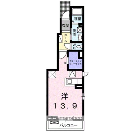 ハイツすず風[1R/36.25m2]の間取図