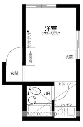 東京都豊島区高松１丁目[1R/12.41m2]の間取図