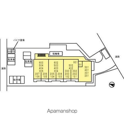 カーサ　フェリーチェ　柴又[1K/27.51m2]の配置図
