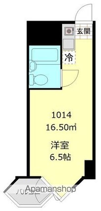 東京ベイビュウ[1R/16.5m2]の間取図