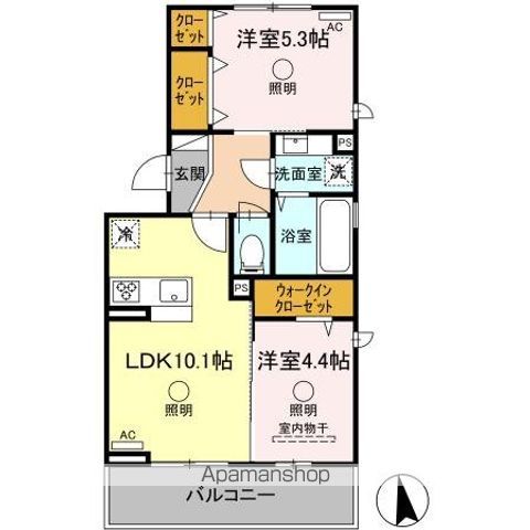 シェシレーヌの間取り写真