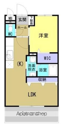 サンホープ長田[1LDK/40.5m2]の間取図