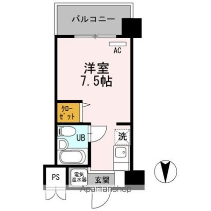 ベルハウス[1R/17.41m2]の間取図