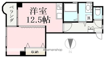 セザール大手[1R/32m2]の間取図