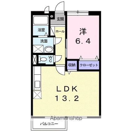 メゾンエスポワールⅡ[1LDK/47.23m2]の間取図