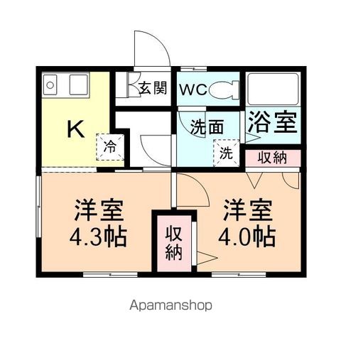 ハイツ三田の間取り写真