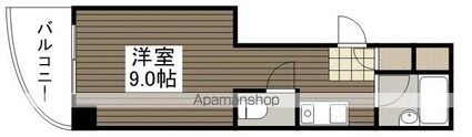 リボン金屋町[1R/19m2]の間取図