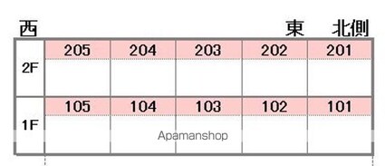 アロッジオ桜ヶ丘[1K/18m2]の配置図