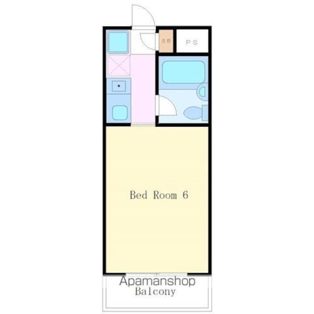 ＮＣレジデンス三軒茶屋[1R/17.08m2]の間取図