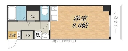 滋賀県大津市皇子が丘２丁目[1K/23.6m2]の間取図