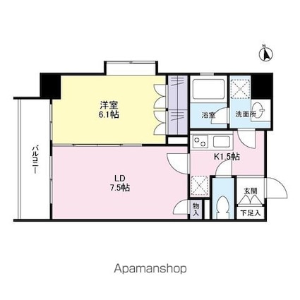 リバーレ池袋[1LDK/37.91m2]の間取図