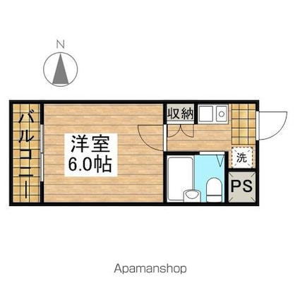ダイホープラザ調布[1K/18.09m2]の間取図